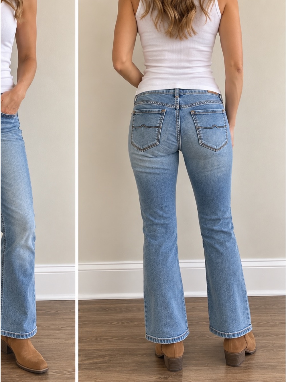 Arizona Jean Co Bootcut Jeans Short Light Wash Y2K Denim